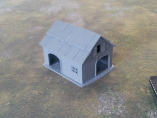 Barn w/Tin Roof - 28mm