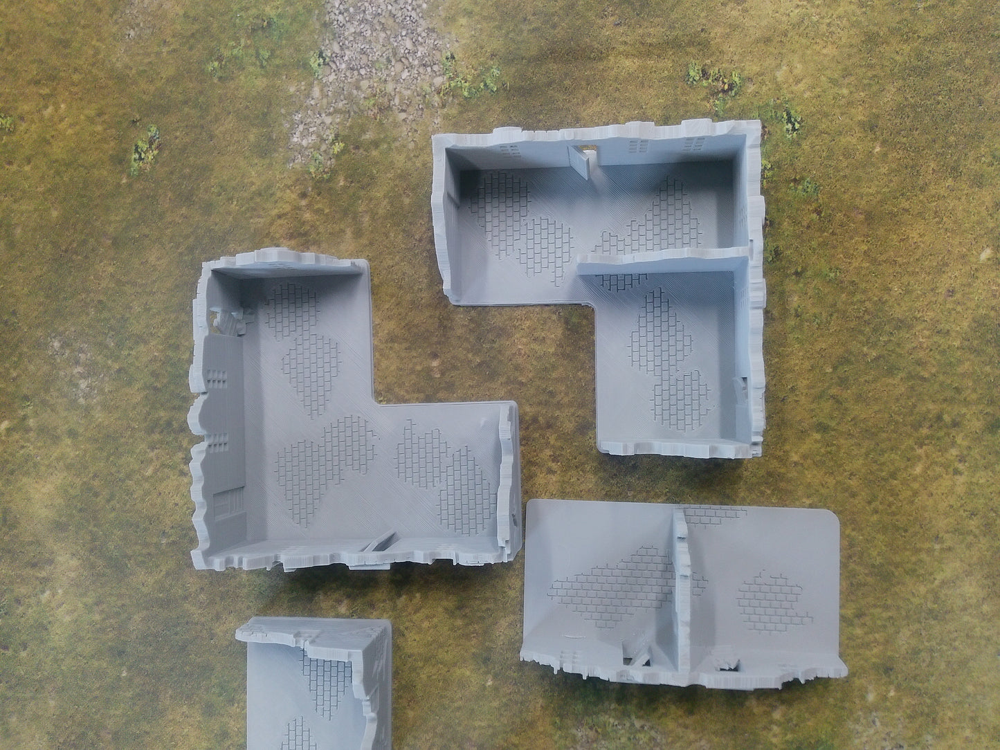 Modular Destroyed Building set - 28mm