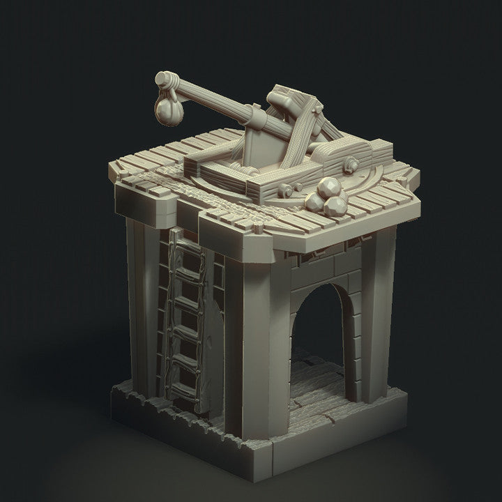 Monagon Catapult w/Crew on Tower