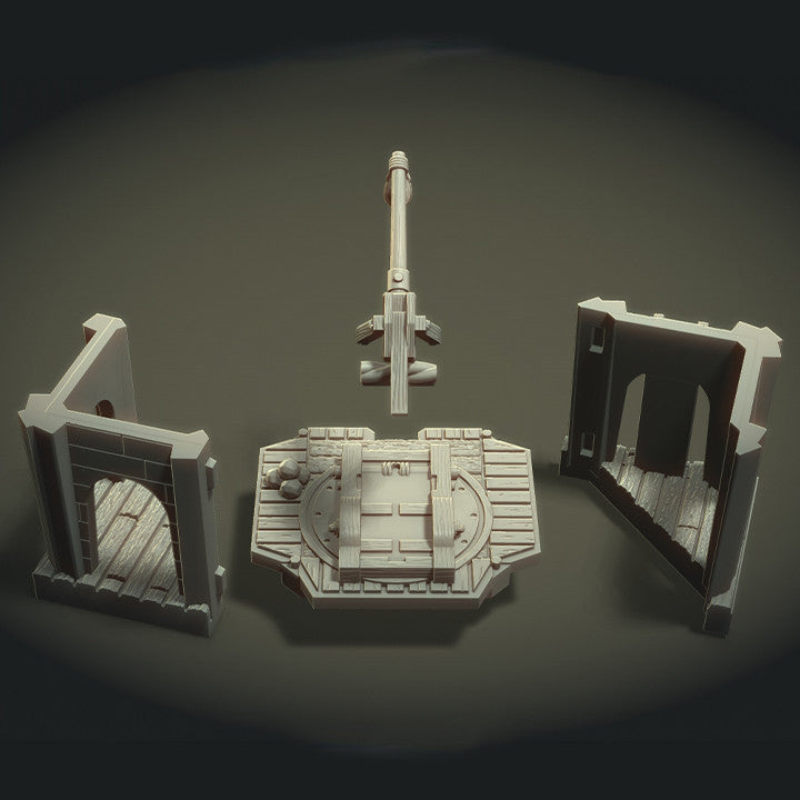 Monagon Catapult w/Crew on Tower