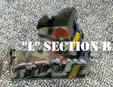 Urban Rubble Building (L-Shaped B) - 28mm