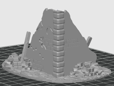 Industrial or House Ruins (Corner A) - 28mm