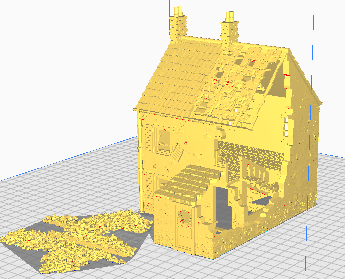 Destroyed House w/rubble