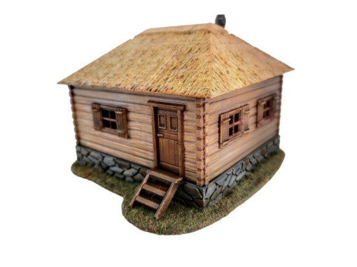 House 2 w/Thatched Roof - 28mm