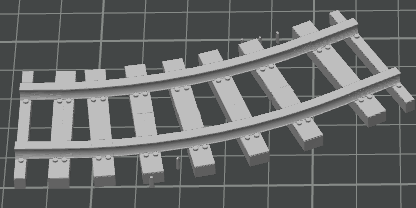 Railway Track - Left Curve