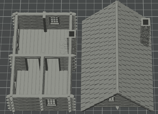 Log 2 room Cabin 2 15mm