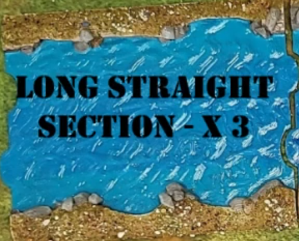 Interlocking River Section Straight B - 28mm
