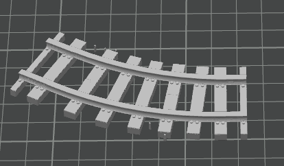 Railway Track - Right Curve