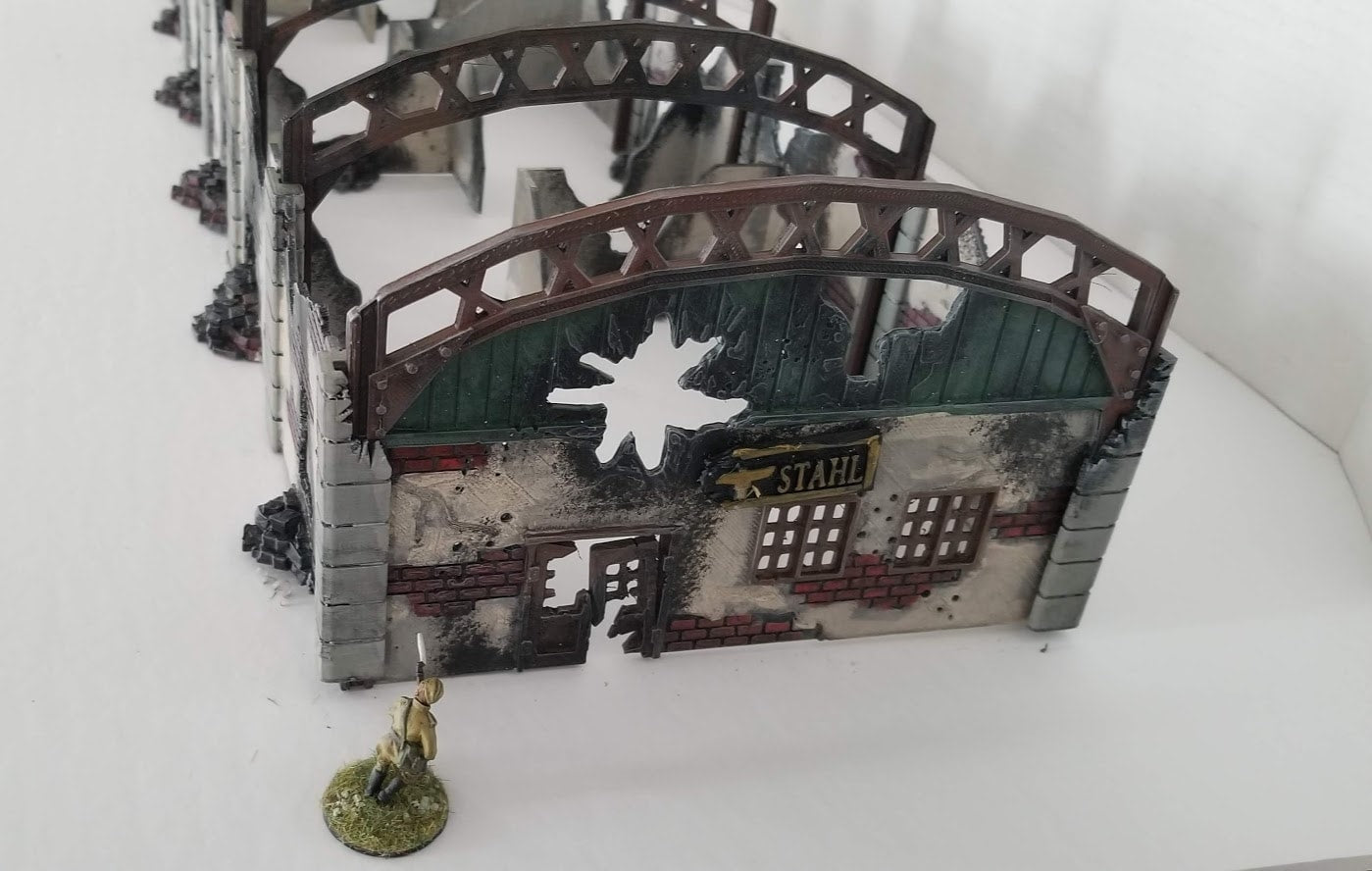 Destroyed Factory - 28mm