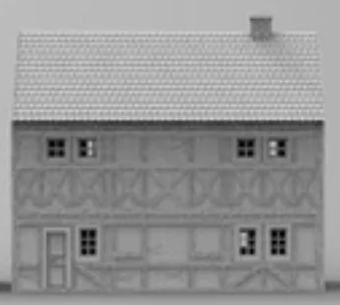 Timbered House w/Shingled Roof 1