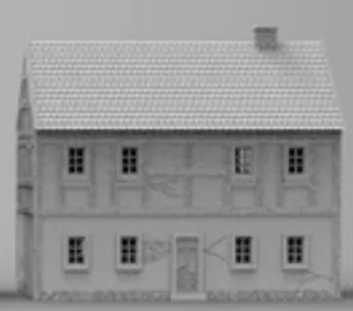 Timbered House w/Shingled Roof 3