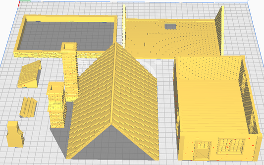 Williamsburg House w/Side Chimney 15mm