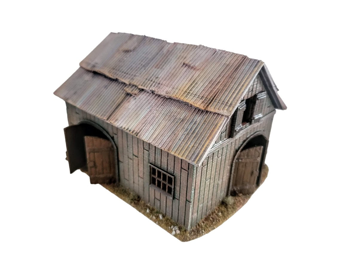 Barn w/Tin Roof - 28mm