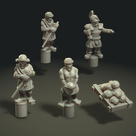 Monagon Catapult w/Crew on Tower