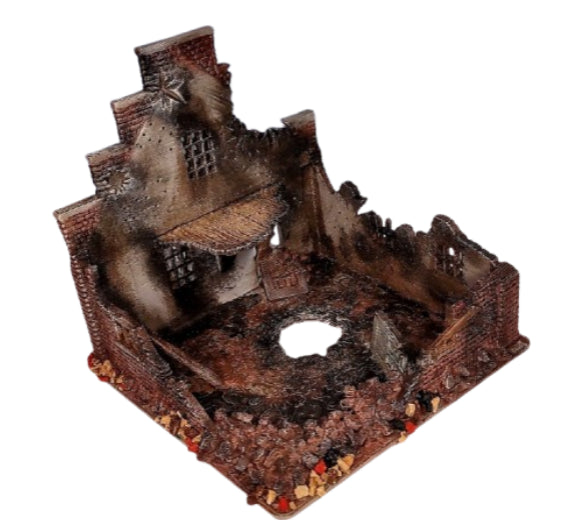Low Countries House ruined - 28mm