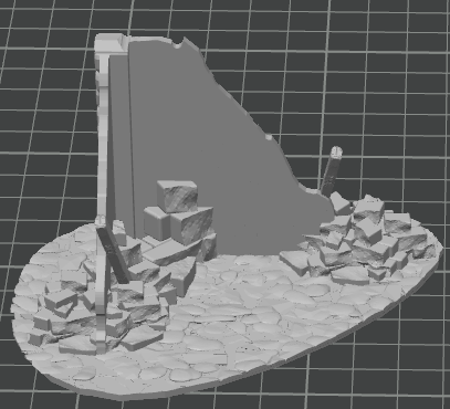 Industrial or House Ruins (Corner A) - 28mm