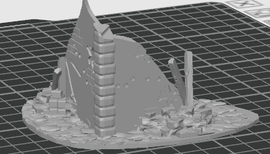 Industrial or House Ruins (Corner C) - 28mm