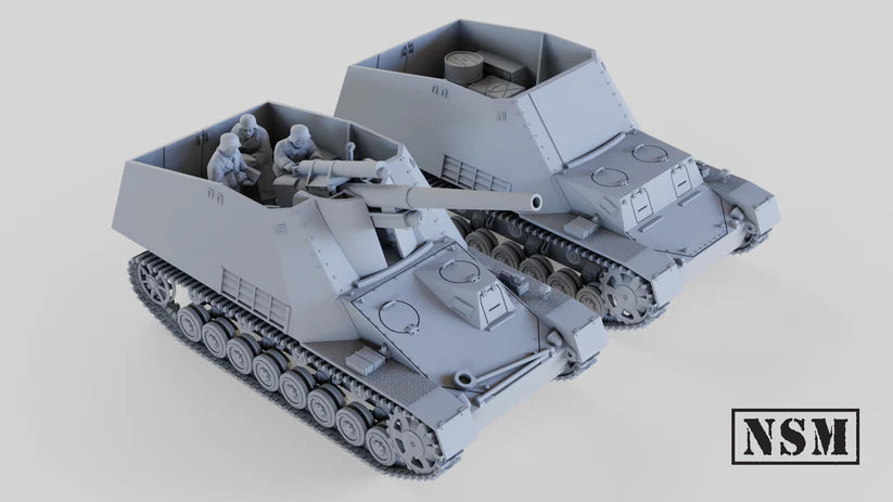 Hummel SPG and Ammunition Carrier