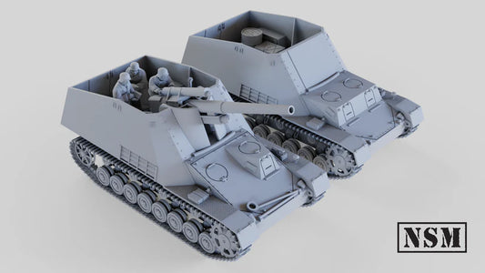 Hummel SPG and Ammunition Carrier