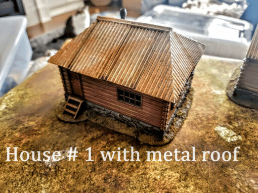 House 1 w/Tin Roof - 28mm