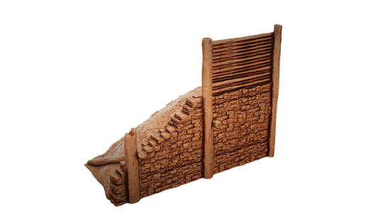Murus Galicus Fortification - Broken Left Piece