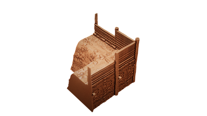 Murus Galicus Fortification - Corner Piece