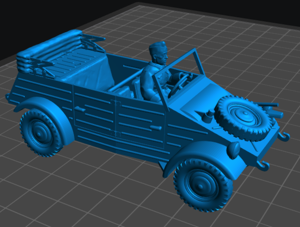 Kubelwagen w/Driver windscreen up