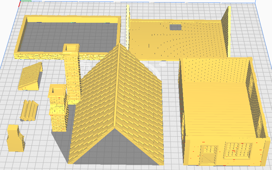 Williamsburg House w/Side Chimney 28mm