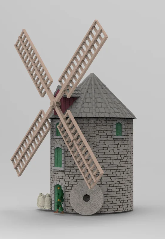 Windmill – TABLETOP BATTLEFIELD TERRAIN IN 3D