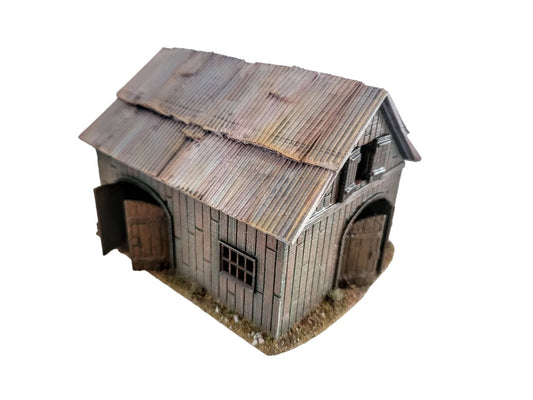 Barn w/Tin Roof - 28mm